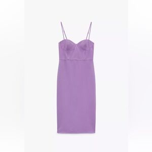 Zara Corset Style Lilac Dress